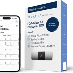 KardiaMobile 6-Lead Personal EKG Monitor – Six Views of The Heart – Detects AFib and Irregular Arrhythmias – Instant Results in 30 Seconds – Works with Most Smartphones - FSA/HSA Eligible