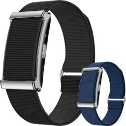 Smart Bracelet for Men Women,24/7 Heart Rate Monitor, Sleep Tracking, 120+ Sport Modes, Built-in GPS, IP68 Waterproof, 30-Day Battery Life, Includes 2 Replacement Bands(Black)